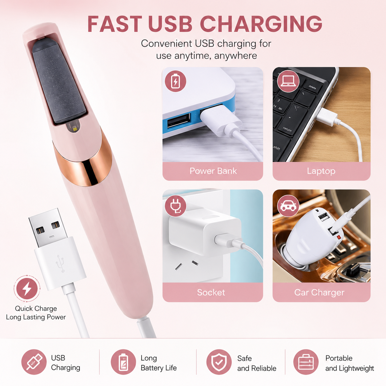 Rechargeable Electric Foot Callus Remover
