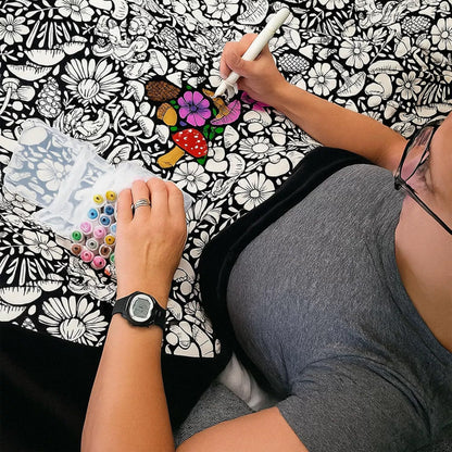 Coloring Blanket with Markers