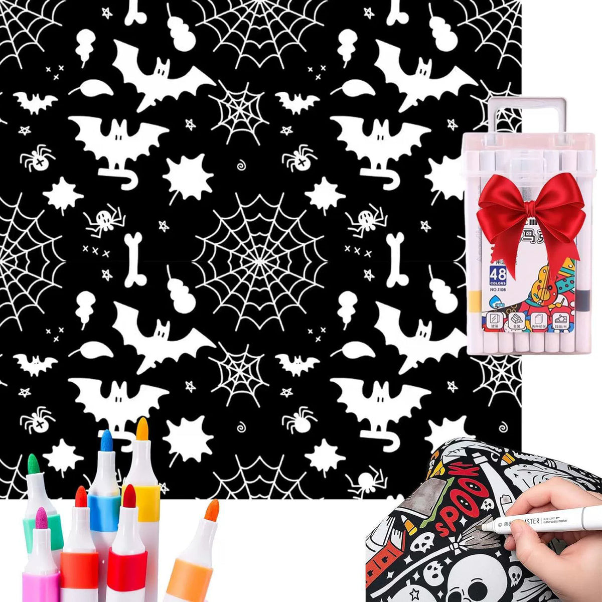 Coloring Blanket with Markers