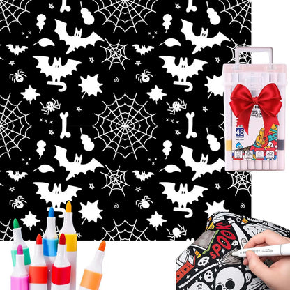 Coloring Blanket with Markers