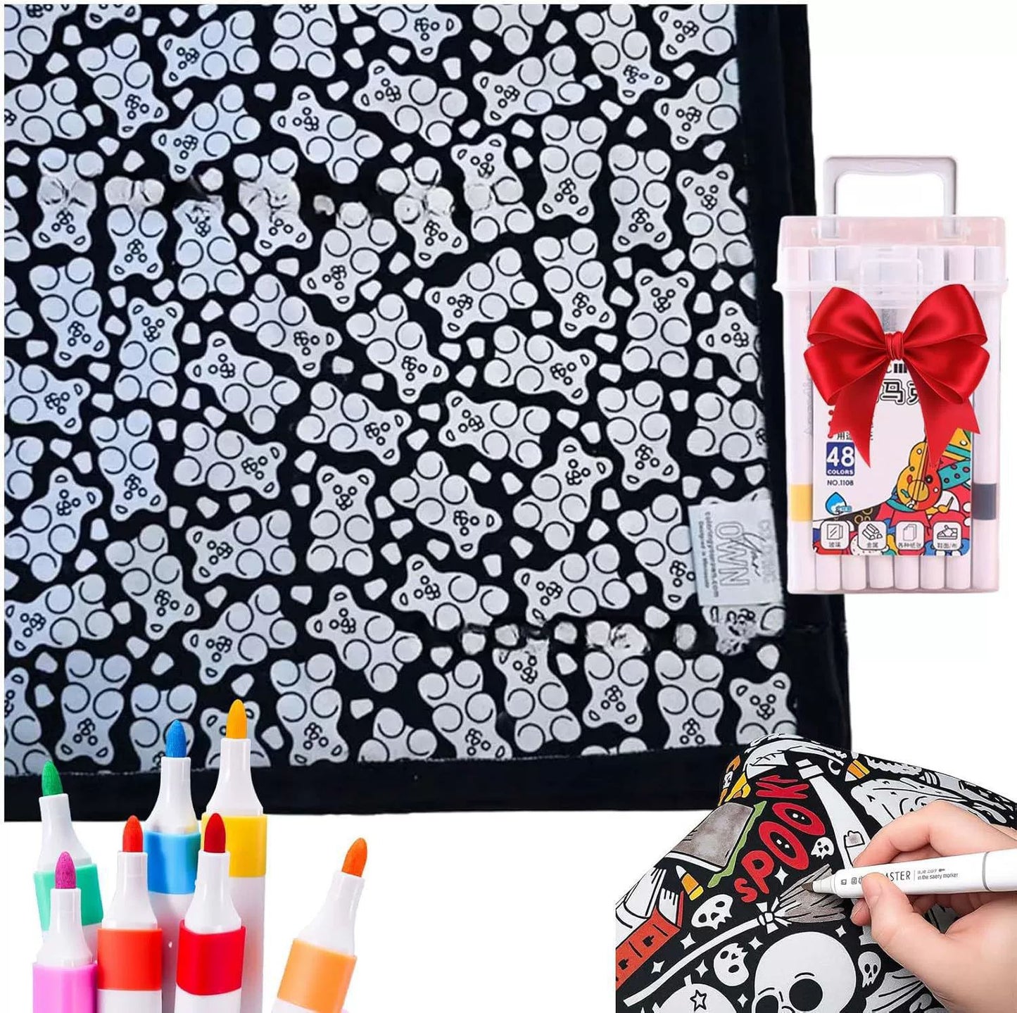 Coloring Blanket with Markers