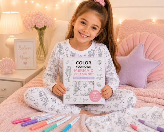 Color Your Own Dreamy Pyjama Set for Girls