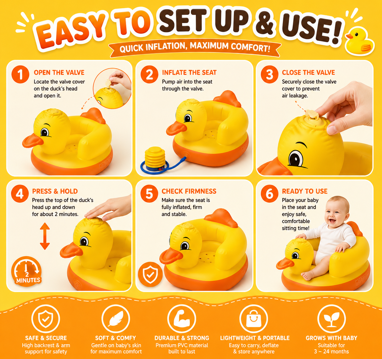 SnuggleDuck Baby Support Seat