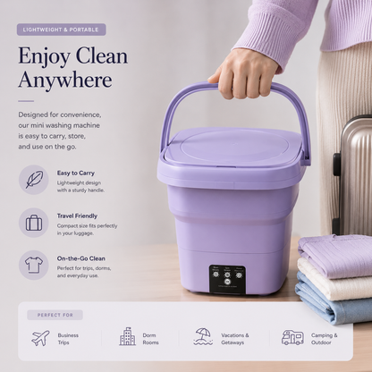 Foldable Portable Mini Washing Machine