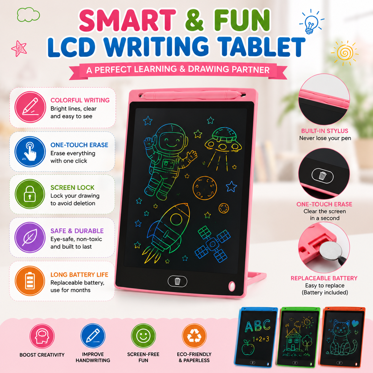 Magic LCD Writing Tablet for Kids