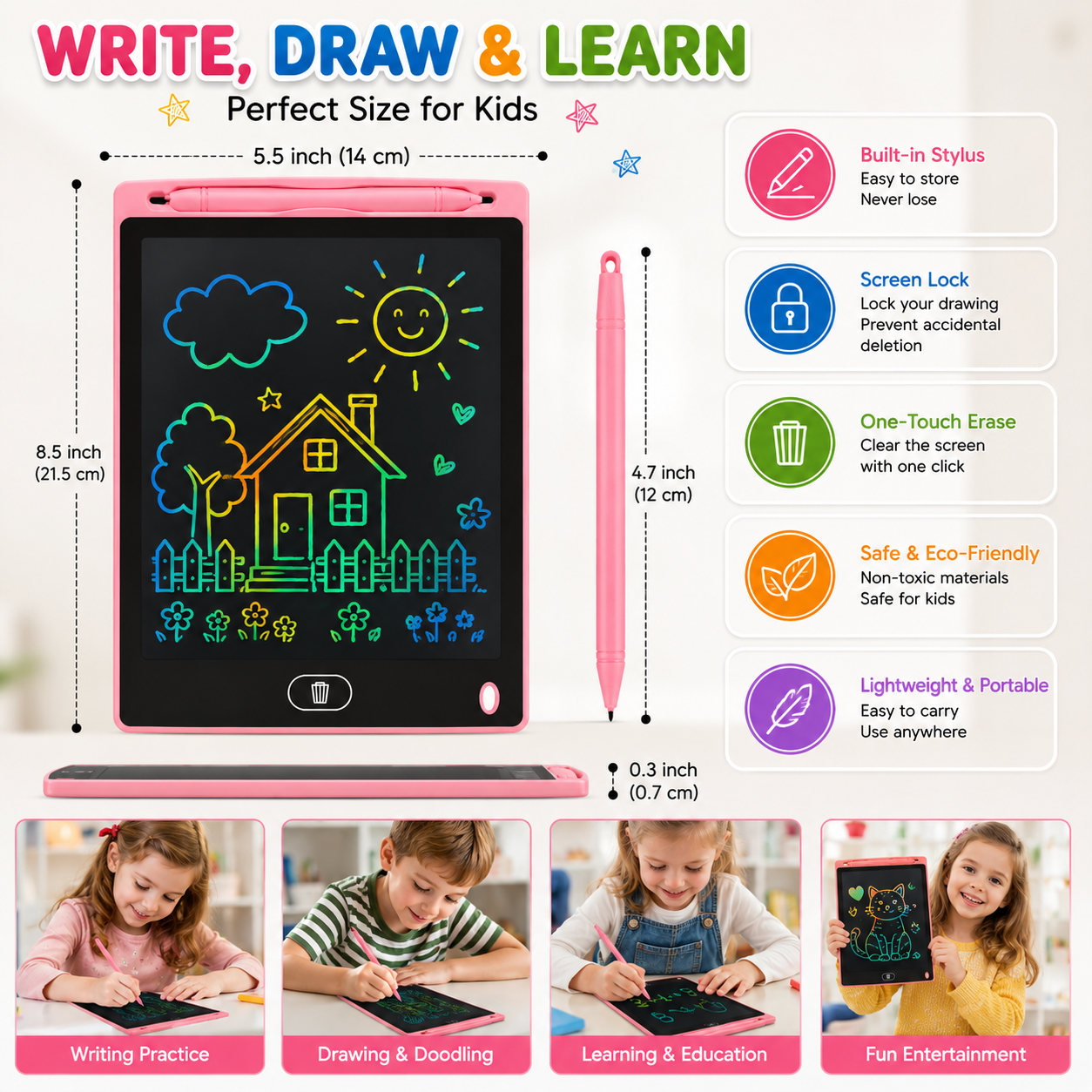 Magic LCD Writing Tablet for Kids