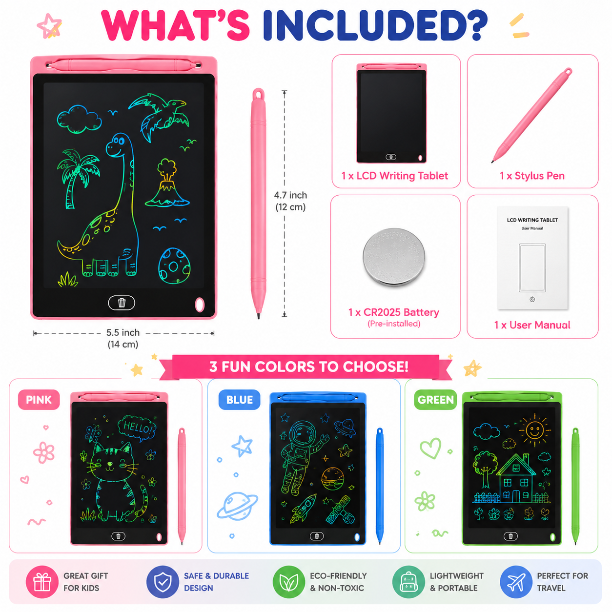 Magic LCD Writing Tablet for Kids