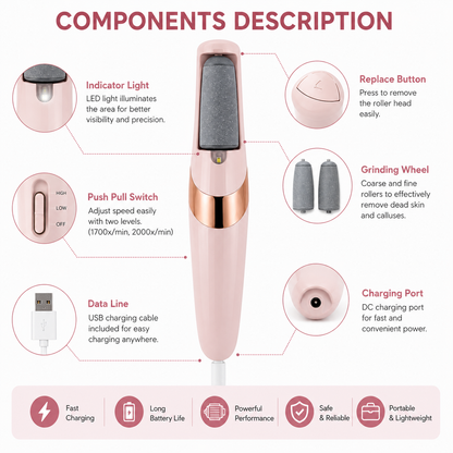 Rechargeable Electric Foot Callus Remover