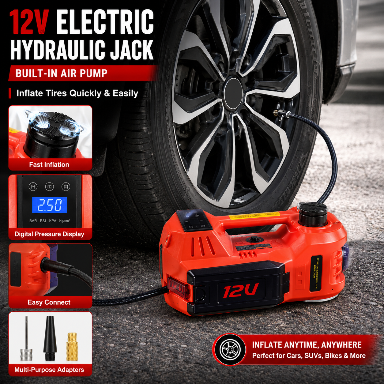 QuickLift Digital Electric Car Jack
