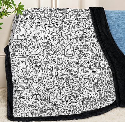 Coloring Blanket with Markers