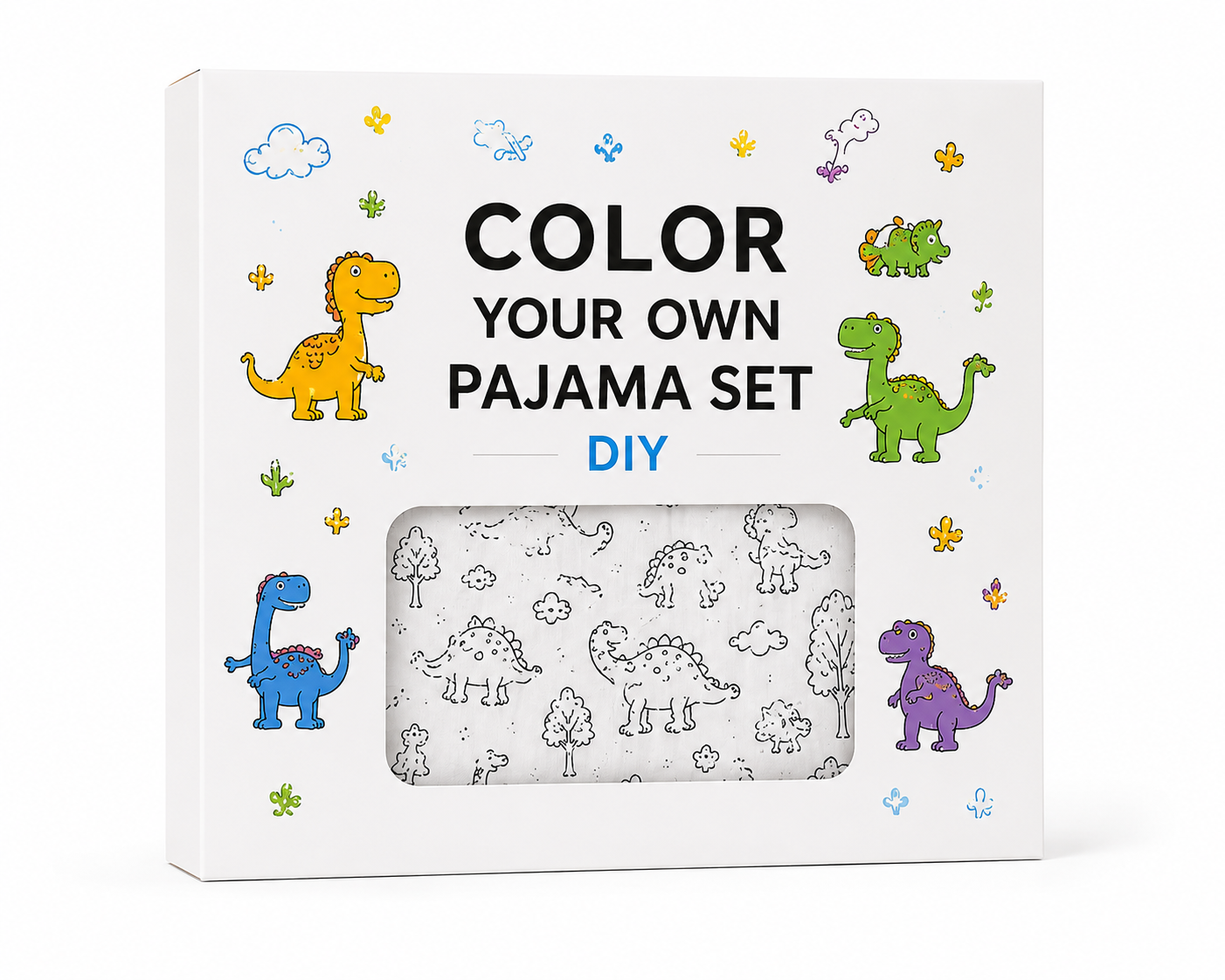 Color Your Own Dinosaur Pyjama Set for Boys