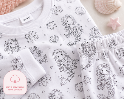 Color Your Own Dreamy Pyjama Set for Girls
