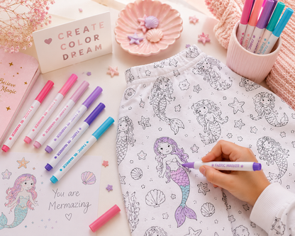 Color Your Own Dreamy Pyjama Set for Girls