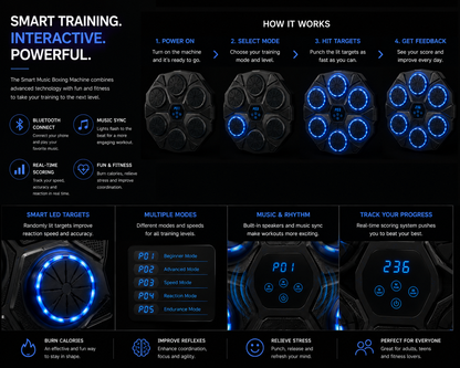 Smart Music Boxing Machine for Adults