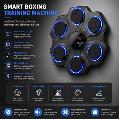 Kids Smart Boxing Training Machine With LED Lights & Music