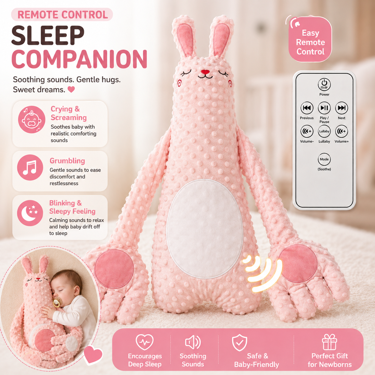 DreamHug™ Baby Sleep Companion Plush