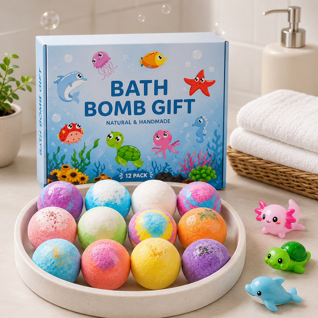 Kids Bath Bombs With Hidden Surprise Toys