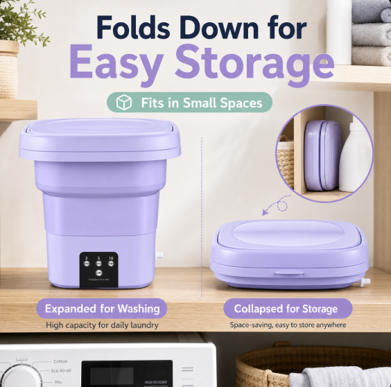 Foldable Portable Mini Washing Machine