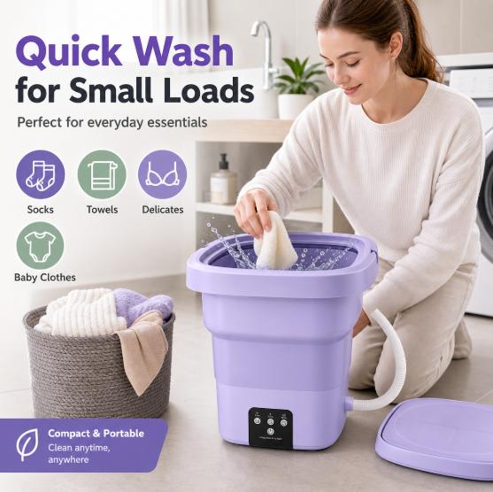 Foldable Portable Mini Washing Machine