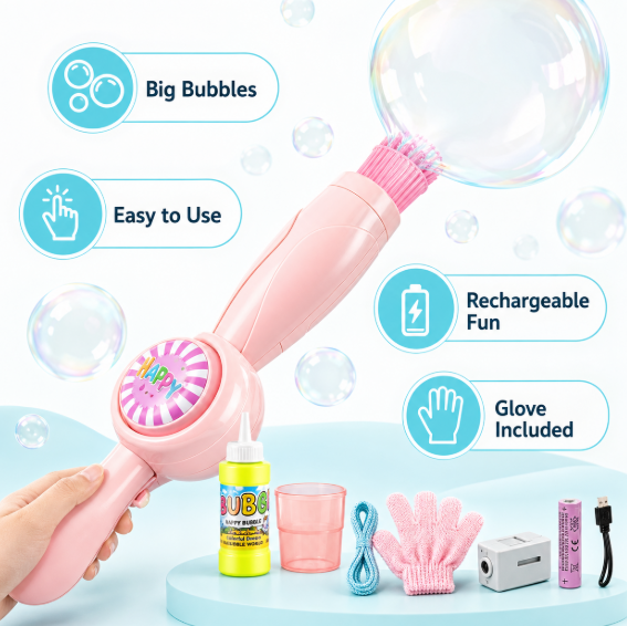 HappyBubbles Electric Bubble Wand