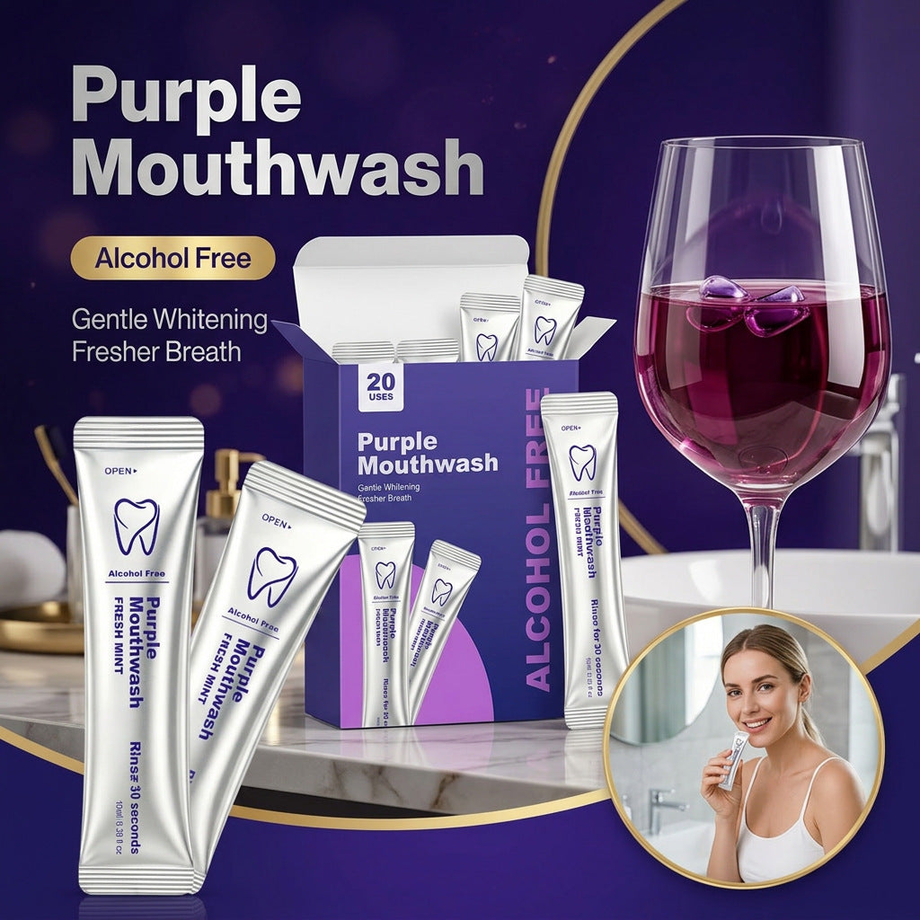 Purple Mouthwash for Oral Hygiene